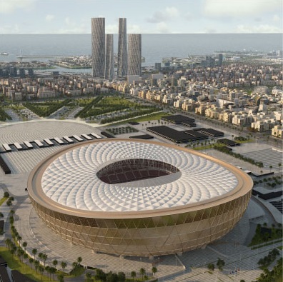 Lusail Stadium - Aluminum Flashing and Gutters Fabrication for Roofing Qatar