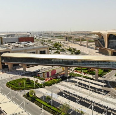 MALL OF QATAR BRIDGE CONNECTING TO QRAIL Steel Structure Bridge Execution Mall of Qatar